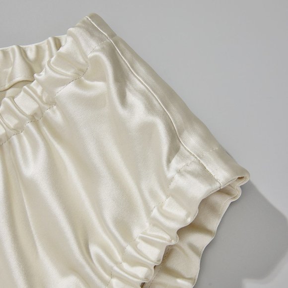 CHICJOC Women Pearl Acetate Satin Sleeveless Top - Picture 11 of 15